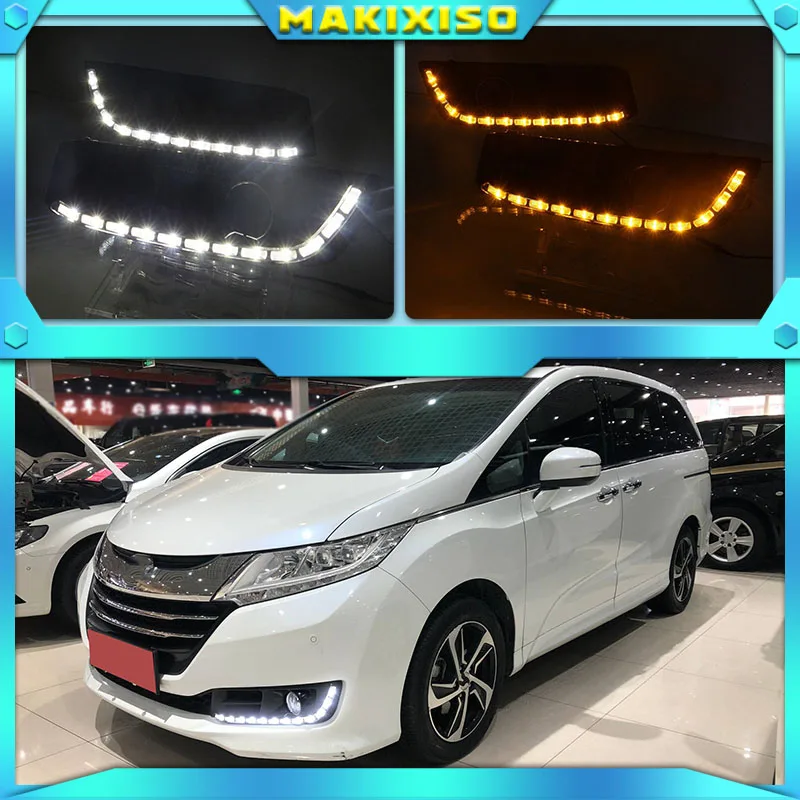 Комплект автомобильных светодиодных дневных ходовых огней для Honda Odyssey 2014-2017 DRL, 2 шт., противотуманные фары, дневные ходовые огни с указателем поворота, 12 В, дневной свет, светодиодный
Комплект автомобильных светодиодных дневных ходовых огней для Honda Odyssey 2014-2017 DRL, 2 шт., противотуманные фары, дневные ходовые огни с указателем поворота, 12 В, дневной свет, светодиодный