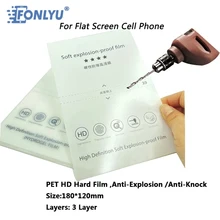 FONLYU HD Anti Explosion Hard 9H PET Film Compatible For Screen Protector Film Cutting Machine Hydrogel Plotter For Iphone
FONLYU HD Anti Explosion Hard 9H PET Film Compatible For Screen Protector Film Cutting Machine Hydrogel Plotter For Iphone