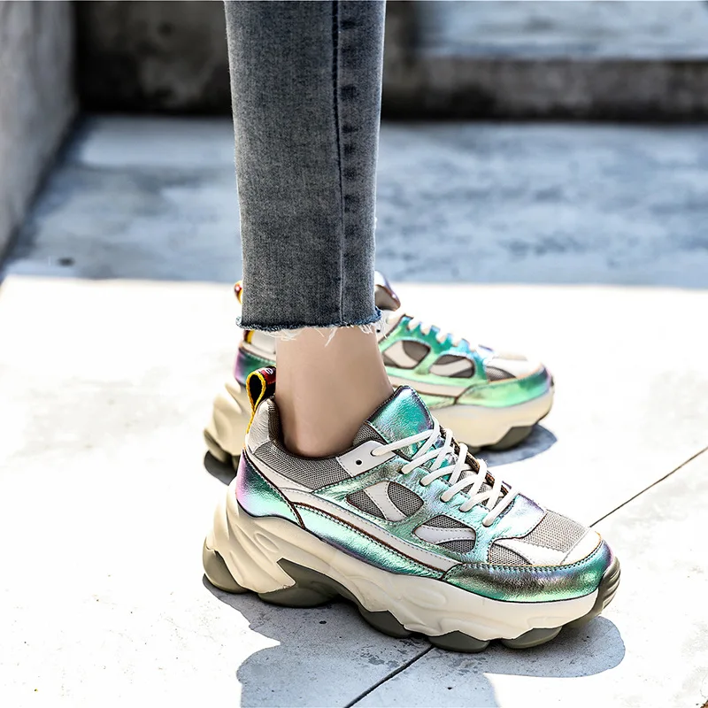 Women Chunky Sneakers Platform 5cm Thick Sole Ladies Casual Vulcanize Shoes Web Celebrity Dad female fashion Sneakers Designer
Women Chunky Sneakers Platform 5cm Thick Sole Ladies Casual Vulcanize Shoes Web Celebrity Dad female fashion Sneakers Designer
