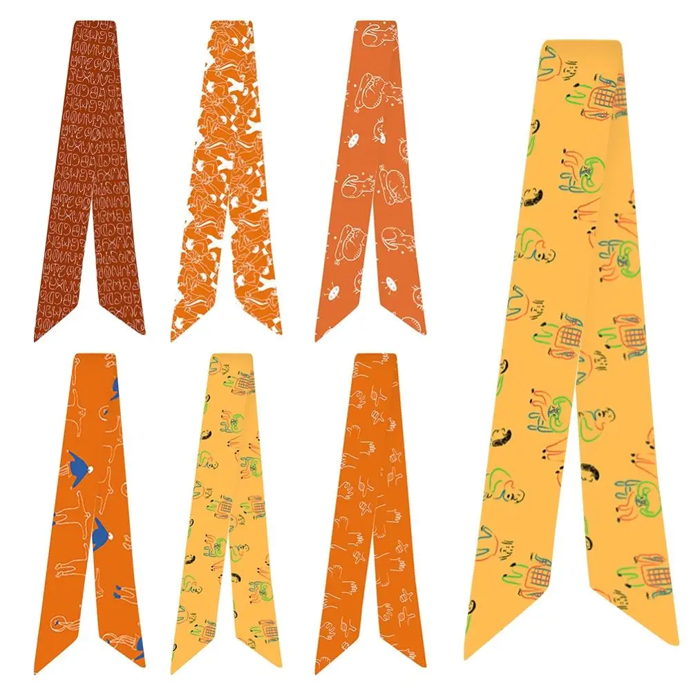 Hand-painted effect pattern printing Variety bag handle tie wrap silk scarf For Women 2020 small scarf
Hand-painted effect pattern printing Variety bag handle tie wrap silk scarf For Women 2020 small scarf