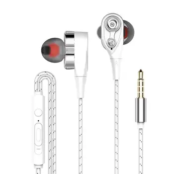 In-ear subwoofer soundproofing earplugs wire-controlled belt wheat quad-core dual-motion coil universal headphones
In-ear subwoofer soundproofing earplugs wire-controlled belt wheat quad-core dual-motion coil universal headphones