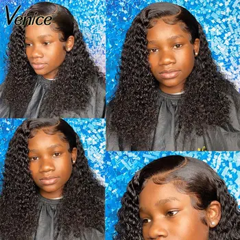 Venice Hair 360 Lace Frontal Wig For Black Women Bob Lace Front Human Hair Wigs Pre Plucked With Baby Hair Curly Short Remy Hair 
Venice Hair 360 Lace Frontal Wig For Black Women Bob Lace Front Human Hair Wigs Pre Plucked With Baby Hair Curly Short Remy Hair