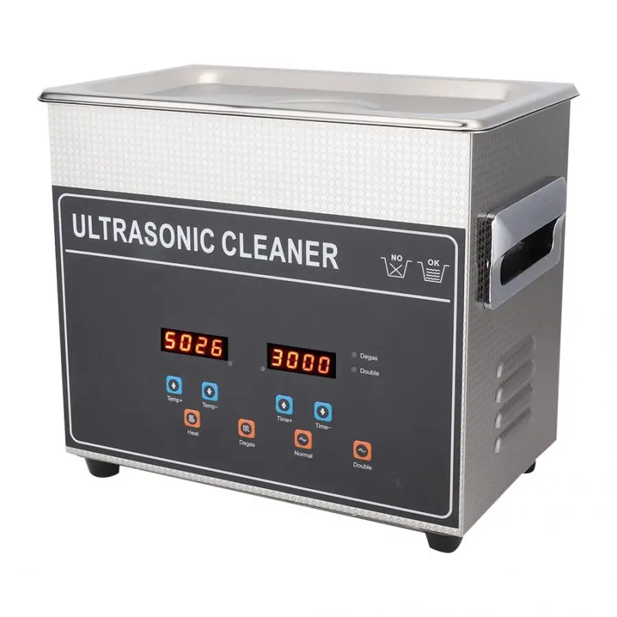 SUS 304 Digital Ultrasonic Cleaner Precise Dual Frequency Degassing Heater Machine For Denture Watches Dental AU Plug 220-240V
SUS 304 Digital Ultrasonic Cleaner Precise Dual Frequency Degassing Heater Machine For Denture Watches Dental AU Plug 220-240V