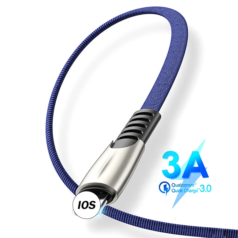 Fast Charging USB Cable For iPhone X XS MAX XR 8 7 6 plus ipad Mobile Phone Charger Cord Usb Data Short Long Wire 0.5M 1M 2M 3M
Fast Charging USB Cable For iPhone X XS MAX XR 8 7 6 plus ipad Mobile Phone Charger Cord Usb Data Short Long Wire 0.5M 1M 2M 3M