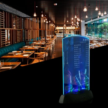 1pcs Holder Stand Acrylic Flashing Led Light Table Menu Restaurant Card Display Drop Shipping
1pcs Holder Stand Acrylic Flashing Led Light Table Menu Restaurant Card Display Drop Shipping