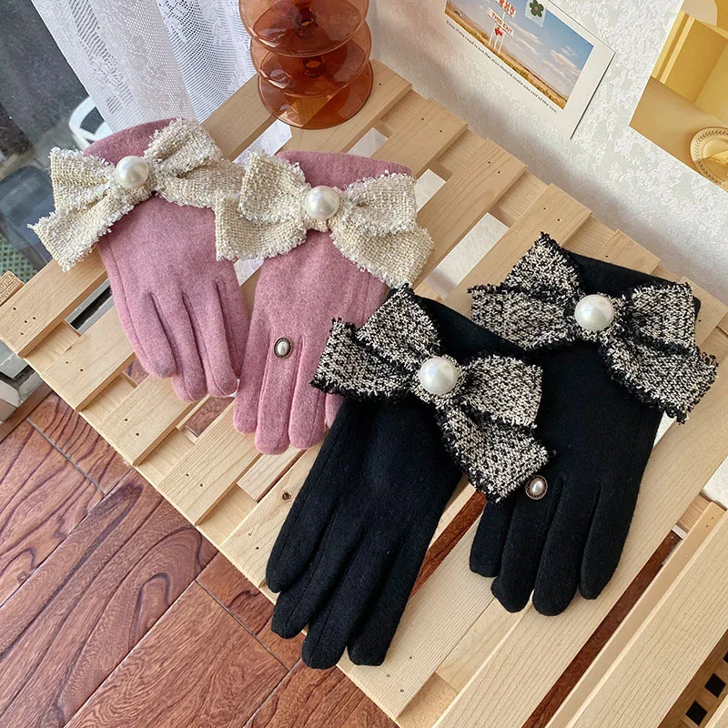 Winter Gloves for Women Cashmere Warm Lace Gloves Ladies Full Finger Wool Soft Mitten Touch Screen Drving Gloves guantes
Winter Gloves for Women Cashmere Warm Lace Gloves Ladies Full Finger Wool Soft Mitten Touch Screen Drving Gloves guantes