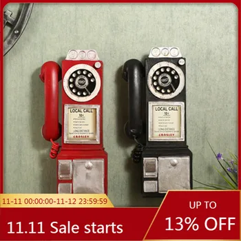 Vintage Rotate Classic Look Dial Pay Phone Model Resin Retro Booth Telephone Figurine Home Decoration Ornament Crafts Accessory
Vintage Rotate Classic Look Dial Pay Phone Model Resin Retro Booth Telephone Figurine Home Decoration Ornament Crafts Accessory