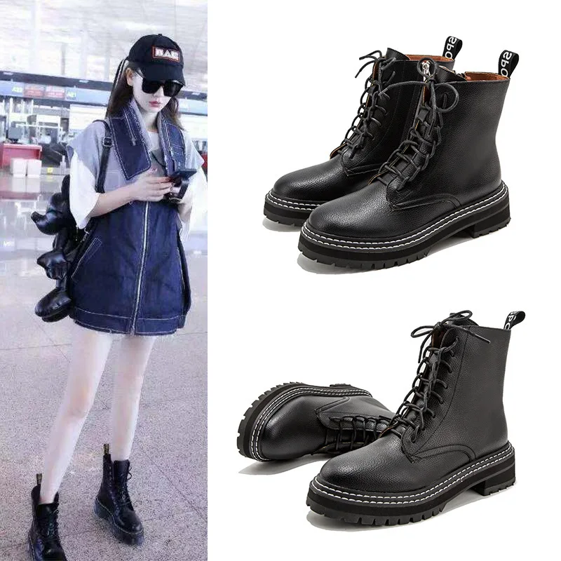 Will Shoe Work Clothes Boots Woman Handsome Black Autumn Thick Bottom Short Rubber
Will Shoe Work Clothes Boots Woman Handsome Black Autumn Thick Bottom Short Rubber