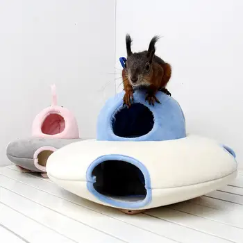 Fashion Squirrel Hamster UFO Shape Hanging House Small Animal Cute Warm Hammock Nest 
Fashion Squirrel Hamster UFO Shape Hanging House Small Animal Cute Warm Hammock Nest