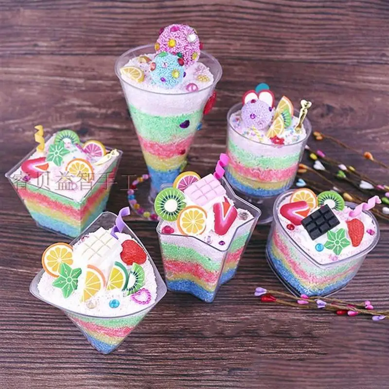 Plastic Dessert Cups Practical Ice Cream Jelly Cup Portable Jelly Pudding Mousse Cup For Home Shop Cafe (Random Style)
Plastic Dessert Cups Practical Ice Cream Jelly Cup Portable Jelly Pudding Mousse Cup For Home Shop Cafe (Random Style)