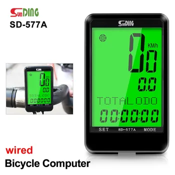 

Sunding bicycle accessories SD-577a wired bike computer bike mountain odometer cycling speedometer cycle cadence speed computers