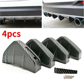 4 Pcs Carbon Style Universal Car Rear Lower Bumper Diffuser Fin Spoiler Lip Wing Splitter
4 Pcs Carbon Style Universal Car Rear Lower Bumper Diffuser Fin Spoiler Lip Wing Splitter
