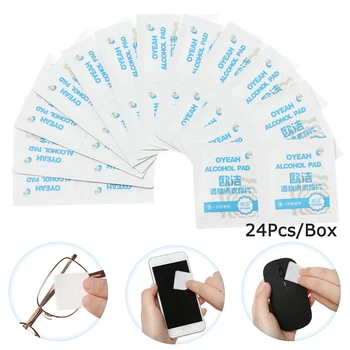 24Pcs 75% Disposable Alcohol Cotton Pads Disinfectant Alcohol Swabs Ethanol Cotton Flakes Screen Cleaning Home First Aid Tool
24Pcs 75% Disposable Alcohol Cotton Pads Disinfectant Alcohol Swabs Ethanol Cotton Flakes Screen Cleaning Home First Aid Tool