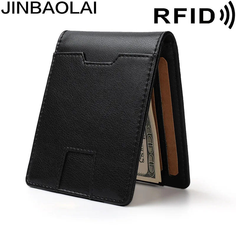Jinbaolai Amazon US Dollar Wallet RFID Simple Metal Wallet Wallet Anti-Magnetic Card Holder Cow Leather Wallet Fashion
Jinbaolai Amazon US Dollar Wallet RFID Simple Metal Wallet Wallet Anti-Magnetic Card Holder Cow Leather Wallet Fashion