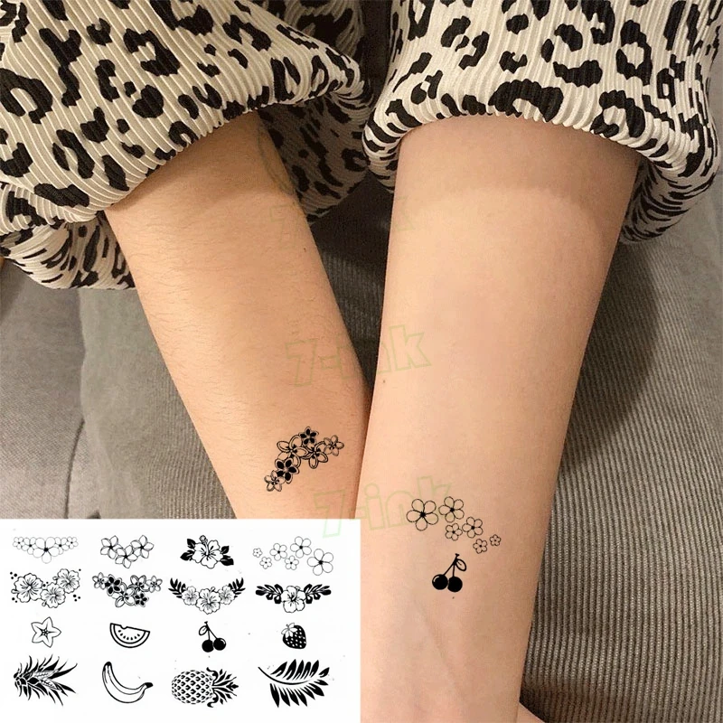 Temporary Tattoo Sticker Playing card suit lightning Crown Body Art Flash Tattoo Water Transfer fake tattoo for women men