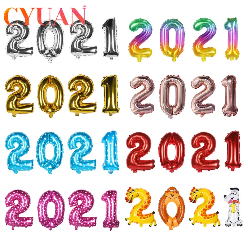CYUAN 4pcs 2021 Number Foil Balloons Silver Digit Air Balloons Christmas Decorations Happy New Year 2021 Globos New Year Decor
CYUAN 4pcs 2021 Number Foil Balloons Silver Digit Air Balloons Christmas Decorations Happy New Year 2021 Globos New Year Decor