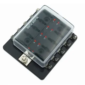 4/6/10 Way Standard Blade LED Fuse Box Holder With Failure Light Car Marine For Car Auto Accessories Blade Fuse Box
4/6/10 Way Standard Blade LED Fuse Box Holder With Failure Light Car Marine For Car Auto Accessories Blade Fuse Box