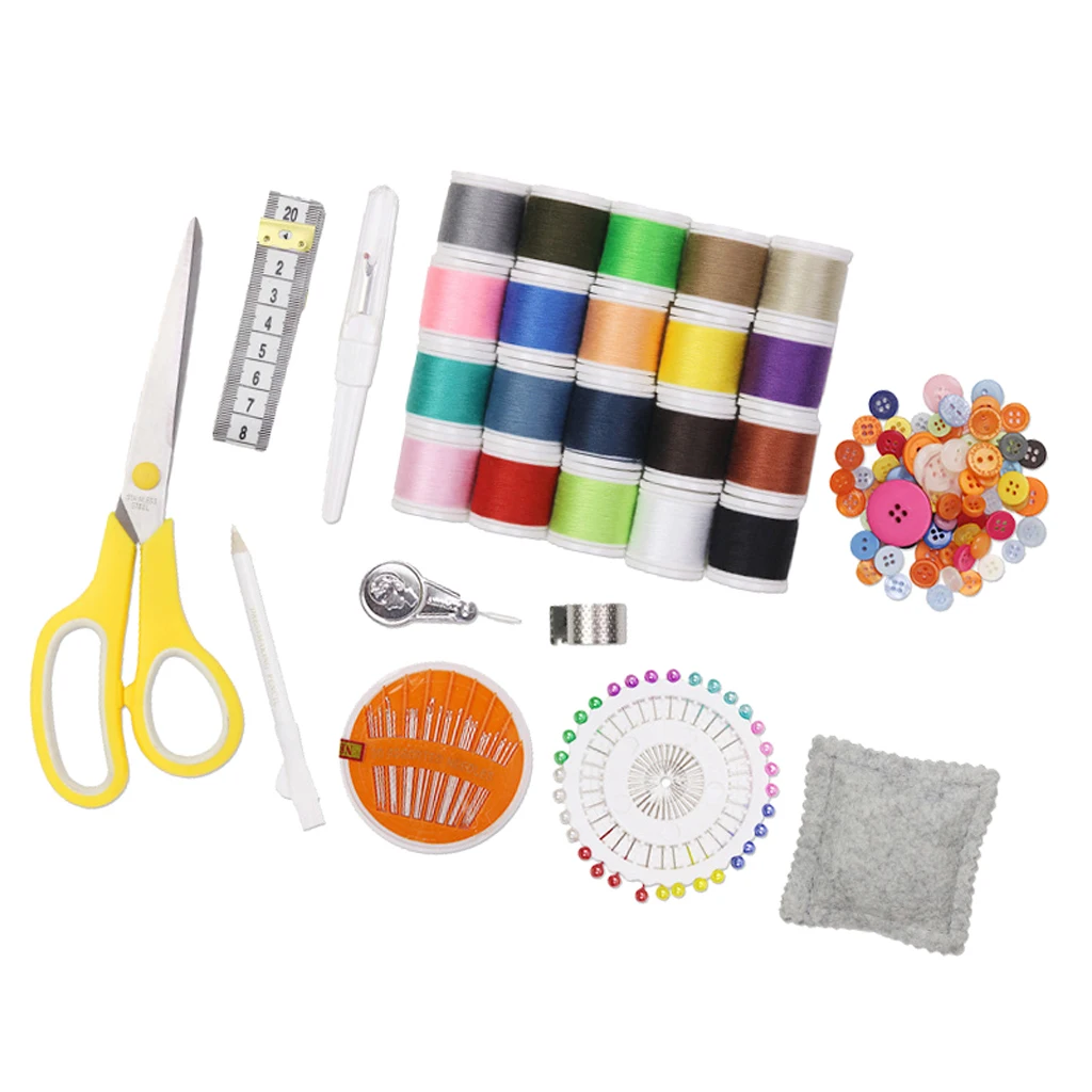 88 Pieces/Set Essential Sewing Tools Kit for DIY Embroidery Needlework Crafts 88 Pieces/Set Essential Sewing Tools Kit for DIY Embroidery Needlework Crafts