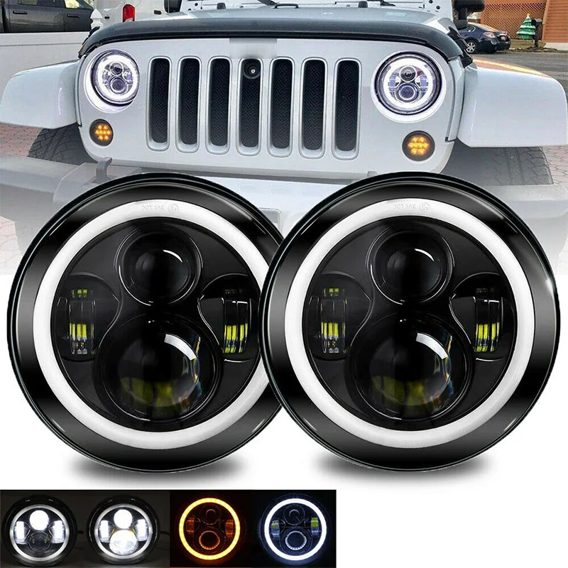 For Nissan Patrol Y60 Hummer H1&H2 Lada 4X4 7inch LED Headlight DRL For Jeep Wrangler TJ JK LJ CJ 7inch For Defender
For Nissan Patrol Y60 Hummer H1&H2 Lada 4X4 7inch LED Headlight DRL For Jeep Wrangler TJ JK LJ CJ 7inch For Defender