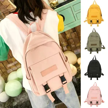 Women Pure Color Backpack Fashion Ladies Solid Color Zipper School Bag For Teenage Students Girl Travel Backpack Bag Oversize
Women Pure Color Backpack Fashion Ladies Solid Color Zipper School Bag For Teenage Students Girl Travel Backpack Bag Oversize