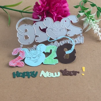 Happy New year 2020 New year of the Mouse combined Metal cutting Mould scrapbook DIY album Card template Paper Technology
Happy New year 2020 New year of the Mouse combined Metal cutting Mould scrapbook DIY album Card template Paper Technology