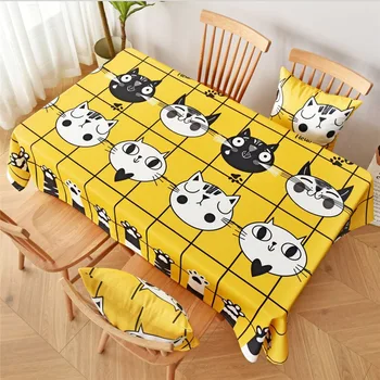 Coffee Table Yellow / Blue Cartoon Cat Patterns Rectangular Tablecloth TV Cabinet For Living Room Home Decoration ZB-HM330#30
Coffee Table Yellow / Blue Cartoon Cat Patterns Rectangular Tablecloth TV Cabinet For Living Room Home Decoration ZB-HM330#30