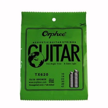 100 Set Orphee TX620 (010-047) Extra Light Folk Guitar Strings Acoustic Guitar Strings Set 6pcs/set Guitar Accessories
100 Set Orphee TX620 (010-047) Extra Light Folk Guitar Strings Acoustic Guitar Strings Set 6pcs/set Guitar Accessories
