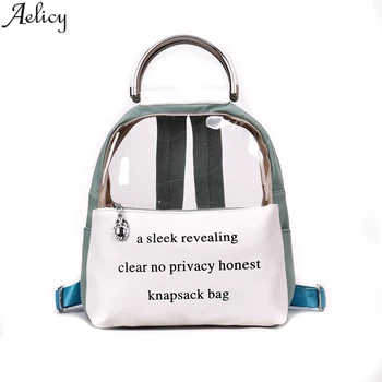 Aelicy Fashion Women Backpack Transparent Versatile Student Bags High Quality Youth Leather Backpacks Spring New Fashion
Aelicy Fashion Women Backpack Transparent Versatile Student Bags High Quality Youth Leather Backpacks Spring New Fashion