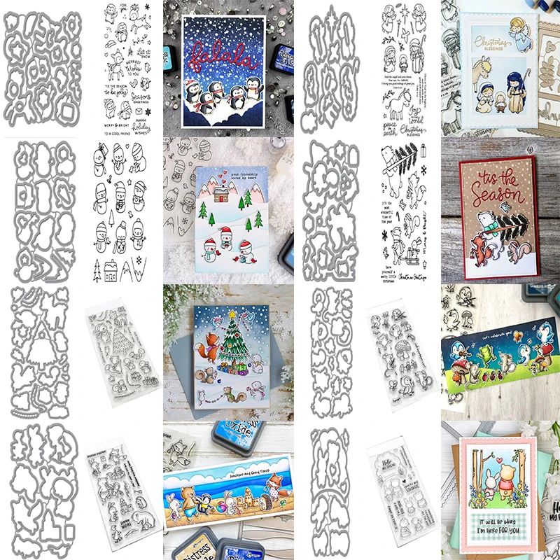 Lovely Creature Reindeer Squirrel Snowman Nativity Metal Cutting Dies With Clear Stamps Various Christmas Wishes 2020 New
Lovely Creature Reindeer Squirrel Snowman Nativity Metal Cutting Dies With Clear Stamps Various Christmas Wishes 2020 New