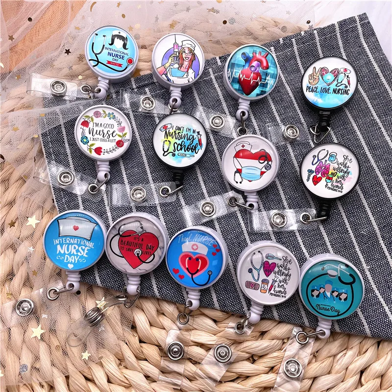 50Pcs/Lot 360 Degrees Crocodile Retractable Nurse Badge Reel Clip Badge Holder Doctor ID Card Holder Needle Organ Heart Pattern
50Pcs/Lot 360 Degrees Crocodile Retractable Nurse Badge Reel Clip Badge Holder Doctor ID Card Holder Needle Organ Heart Pattern