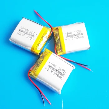 3 pcs 102932 3.7V 1000mAh lipo polymer lithium rechargeable battery for MP3 GPS DVD recorder headset e-book camera
3 pcs 102932 3.7V 1000mAh lipo polymer lithium rechargeable battery for MP3 GPS DVD recorder headset e-book camera