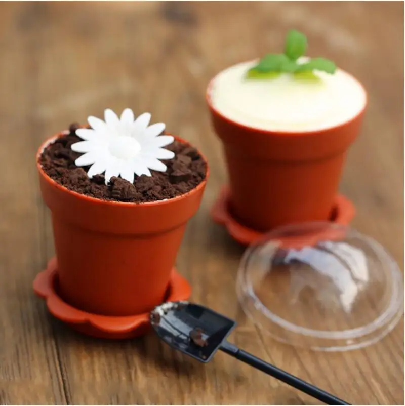 100pcs/set Plastic Dessert Cup Creative Pot Cake Cup with Shovel Spoon Ice Cream Mousse Cup with Lid Kid's Birthday Supplies 
100pcs/set Plastic Dessert Cup Creative Pot Cake Cup with Shovel Spoon Ice Cream Mousse Cup with Lid Kid's Birthday Supplies