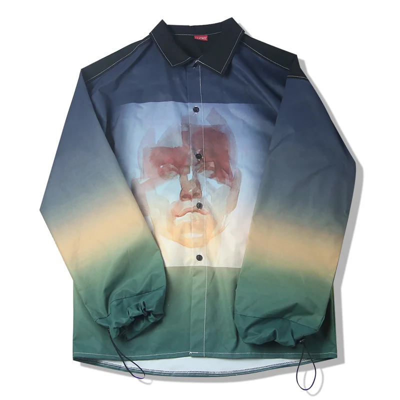 Autumn Country Tide Brand Ins Hip Hop Japanese Europe and America Street Loose Gradient Coat Printed Long Sleeve Shirt Male 50CS
Autumn Country Tide Brand Ins Hip Hop Japanese Europe and America Street Loose Gradient Coat Printed Long Sleeve Shirt Male 50CS