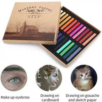 Chalk Color Crayon Art Pastels Painting Primer Pastel Hair Dye School Supplies 24colors Smooth Multifunctional Drawing Crayons
Chalk Color Crayon Art Pastels Painting Primer Pastel Hair Dye School Supplies 24colors Smooth Multifunctional Drawing Crayons