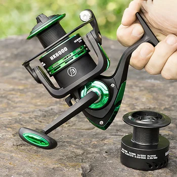 LIEYUWANG 1000-7000 Fishing Reel Double Spool Spinning Reel 5.1:1 5.2:1 Gear Ratio Carp Reel Fishing Wheel Coil Carretilha
LIEYUWANG 1000-7000 Fishing Reel Double Spool Spinning Reel 5.1:1 5.2:1 Gear Ratio Carp Reel Fishing Wheel Coil Carretilha