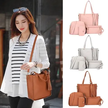 4pcs Zipper Buckle Women Pattern Leather Handbag Vintage Trend Classic Crossbody Bags Outdoor Casual Messenger Bag Card Package
4pcs Zipper Buckle Women Pattern Leather Handbag Vintage Trend Classic Crossbody Bags Outdoor Casual Messenger Bag Card Package
