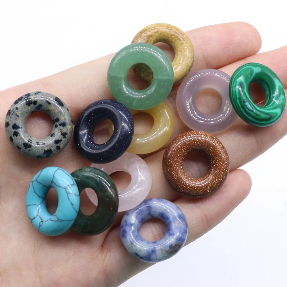 2pcs Natural Opal Stone Blue Turquoise Round Shape Big Hole Beads for Jewelry Making DIY Necklace Bracelet Accessries 20x8mm
2pcs Natural Opal Stone Blue Turquoise Round Shape Big Hole Beads for Jewelry Making DIY Necklace Bracelet Accessries 20x8mm