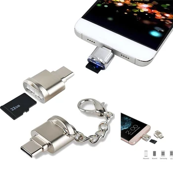 SOONHUA USB-C 3.1 Type C Male to Micro SD Female Adapters Support Memory Card Reader Type-C Converter For SDHC SDXC TF Card
SOONHUA USB-C 3.1 Type C Male to Micro SD Female Adapters Support Memory Card Reader Type-C Converter For SDHC SDXC TF Card