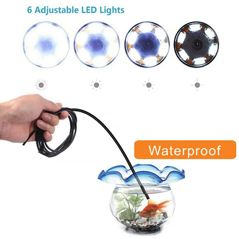 Endoscope Camera Flexible IP67 Waterproof Inspection Borescope Camera for Android PC Notebook Xiaomi 6LEDs Adjustable
Endoscope Camera Flexible IP67 Waterproof Inspection Borescope Camera for Android PC Notebook Xiaomi 6LEDs Adjustable