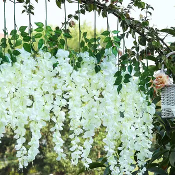 UNOMOR 12 Pcs Artificial Wisteria Simulation Props Silk Garland 90CM for Wedding Home Decor Holiday
UNOMOR 12 Pcs Artificial Wisteria Simulation Props Silk Garland 90CM for Wedding Home Decor Holiday