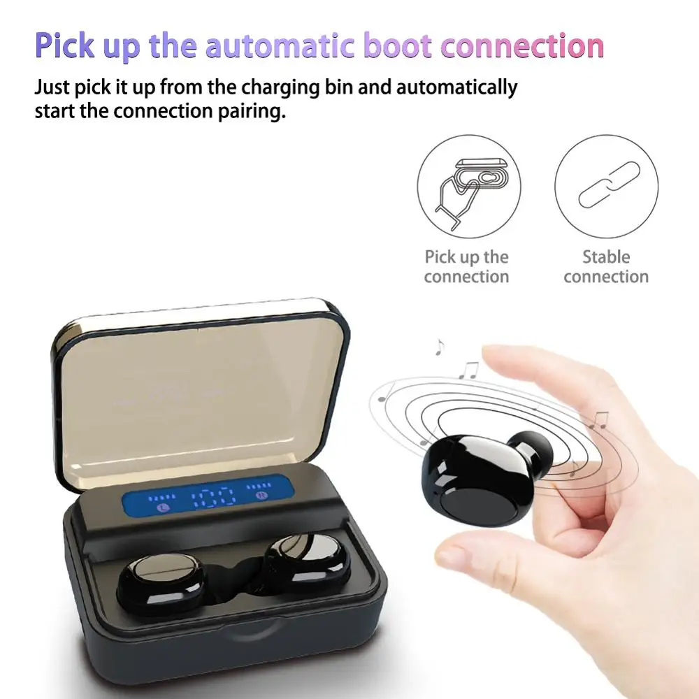 LED Bluetooth Wireless Earphones Headphones Earbuds TWS Touch Control Sport Headset Noise Cancel Earphone Headphone
LED Bluetooth Wireless Earphones Headphones Earbuds TWS Touch Control Sport Headset Noise Cancel Earphone Headphone