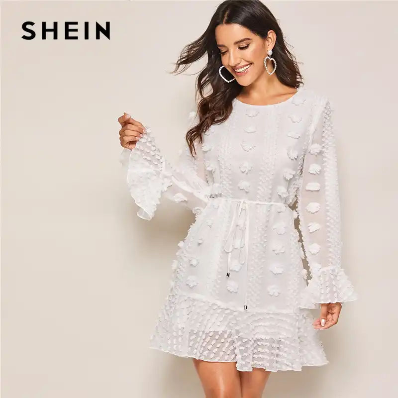 shein white dresses