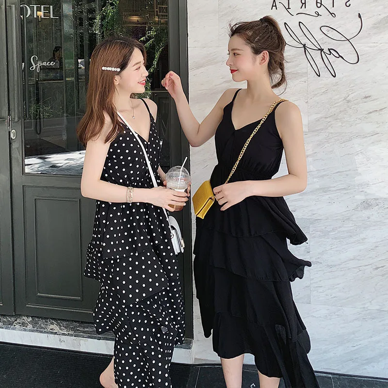 Strapped Dress WOMEN'S Dress Spring And Autumn 2019 Popular New Style CHIC Base Underwear Black a Word Cake Dress Zi Xia
Strapped Dress WOMEN'S Dress Spring And Autumn 2019 Popular New Style CHIC Base Underwear Black a Word Cake Dress Zi Xia