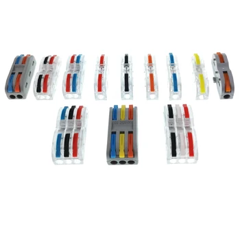 Mini wire and cable connector, a variety of specifications electrician quick wiring terminal, LED wire plug connectors 0.08-4mm²
Mini wire and cable connector, a variety of specifications electrician quick wiring terminal, LED wire plug connectors 0.08-4mm²