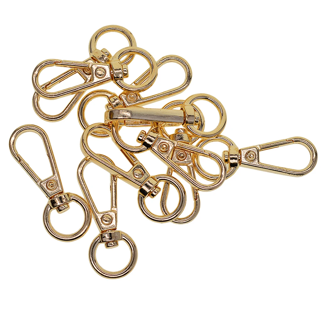 10pcs Lobster Swivel Clasps Clips Bag Key Hook Keychain O Key 10pcs Lobster Swivel Clasps Clips Bag Key Hook Keychain O Key