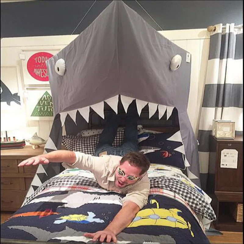 Novelty shark tent for kids 1.2M Nordic hanging bed account crib decoration mosquito net inflatable tent ballenbak tente enfant
Novelty shark tent for kids 1.2M Nordic hanging bed account crib decoration mosquito net inflatable tent ballenbak tente enfant