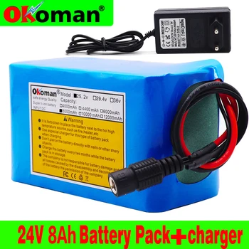 6s3p 24V 8Ah 18650 Battery Lithium Battery 25.2v 8000mAh Electric Bicycle Moped /Electric/Li ion Battery Pack with charger
6s3p 24V 8Ah 18650 Battery Lithium Battery 25.2v 8000mAh Electric Bicycle Moped /Electric/Li ion Battery Pack with charger