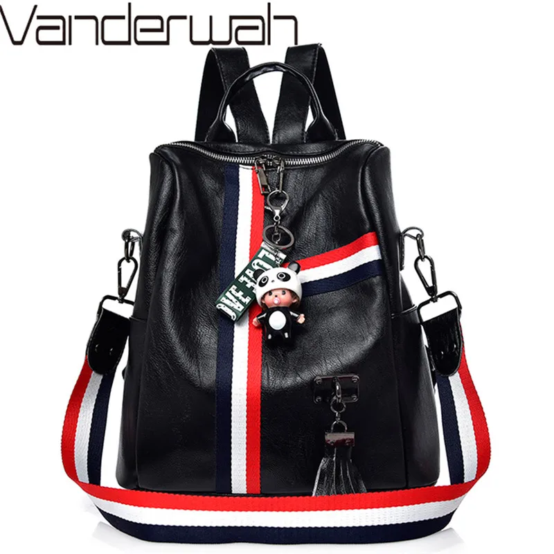 Backpacks Woman 2019 Stripe Soft Leather Ladies Shoulder Bags Women's Backpacks for Teenager Girls Travel Bags Rucksack Mochilas
Backpacks Woman 2019 Stripe Soft Leather Ladies Shoulder Bags Women's Backpacks for Teenager Girls Travel Bags Rucksack Mochilas
