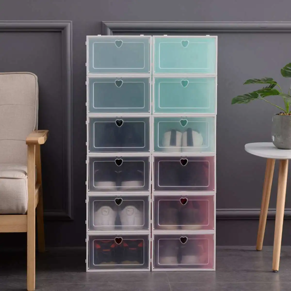 1 pcs Flip Shoes Box Thickened Transparent Drawer Case Plastic Shoe Boxes Stackable Rectangle Shoe Organizer Shoe Box 33x23x14cm
1 pcs Flip Shoes Box Thickened Transparent Drawer Case Plastic Shoe Boxes Stackable Rectangle Shoe Organizer Shoe Box 33x23x14cm