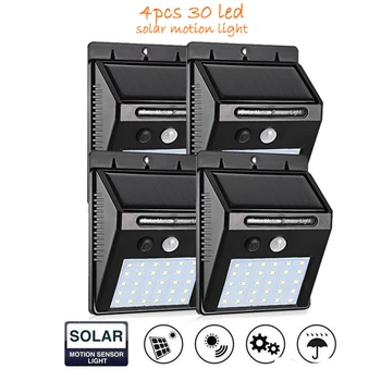 2/4PCS 30 LEDs & Separable 28 LEDs Solar PIR Motion Sensor LED light Solar Rechargeable Lamp Waterproof Wall light for Garden Ya
2/4PCS 30 LEDs & Separable 28 LEDs Solar PIR Motion Sensor LED light Solar Rechargeable Lamp Waterproof Wall light for Garden Ya